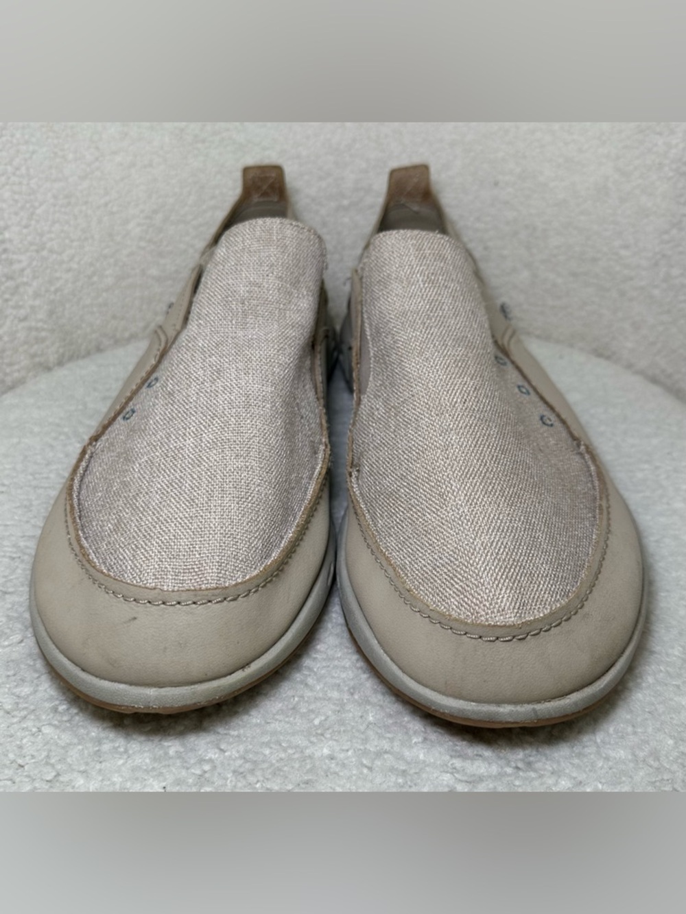 Columbia PFG Slip-On Loafers Men’s Beige Omni-Grip Boat‎ Shoes Comfort Casual 13 - Picture 4 of 11